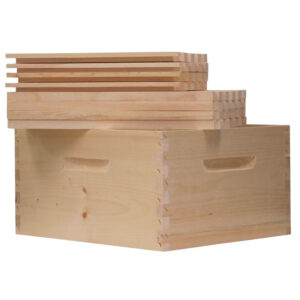 Deep Hive Body, Finger-jointed, Assembled, Commercial, 8-Frame