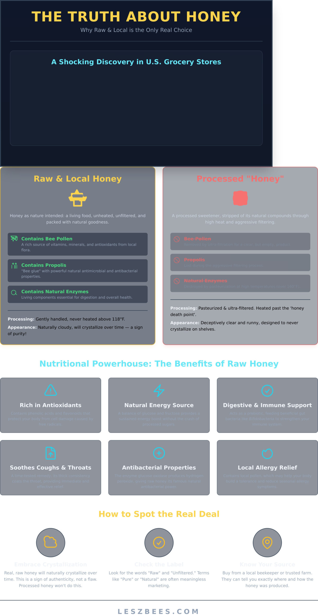 The Real Benefits of Local Raw Honey: Why Bellingham’s Liquid Gold Wins - Infographic