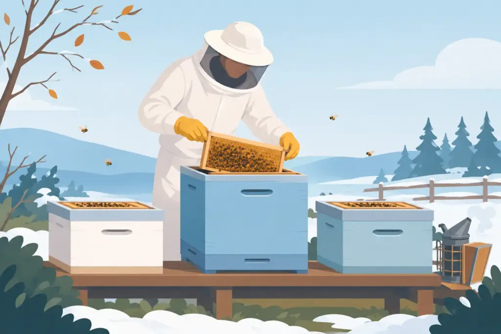 How to Combine Weak Colonies Before Winter