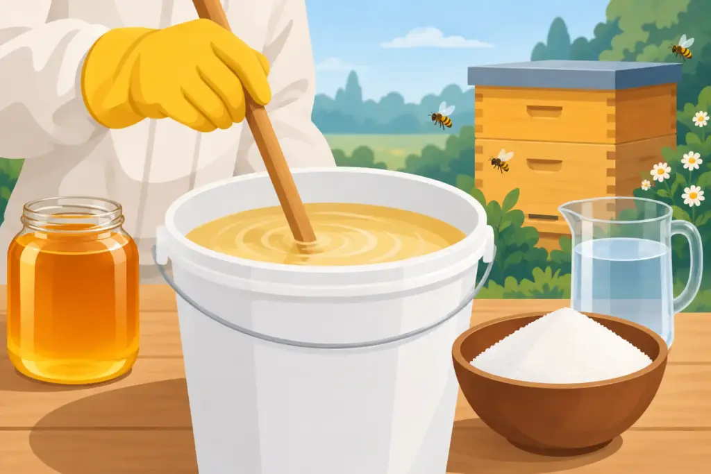 How to Mix Bee Syrup for Stronger Colonies